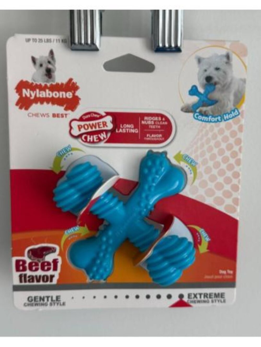 Nylabone Comfort Hold X-Bone Power Chew Toy for Dogs